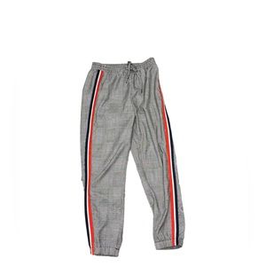 Cupcakes and cashmere Stella checkered jogger with stripes size small